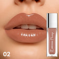 Brillo de labios de espejo resistente al agua, maquillaje de labios hidratante de larga duración, lápiz labial brillante suave para mujeres