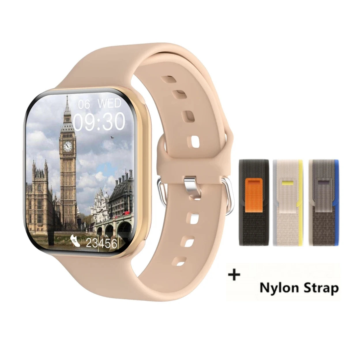 Nuevo reloj inteligente serie X para hombre y mujer, con monitor de presión arterial, llamadas por Bluetooth, NFC, monitorización del sueño, carga inalámbrica, reloj deportivo compatible con IOS y Android.