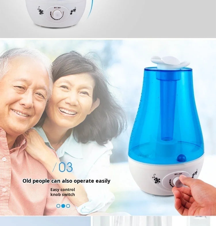 Humidificador de dormitorio para el hogar, difusor hidratante atomizador de gran volumen de niebla con doble pulverización, Mini purificador de aire aromático ultrasónico
