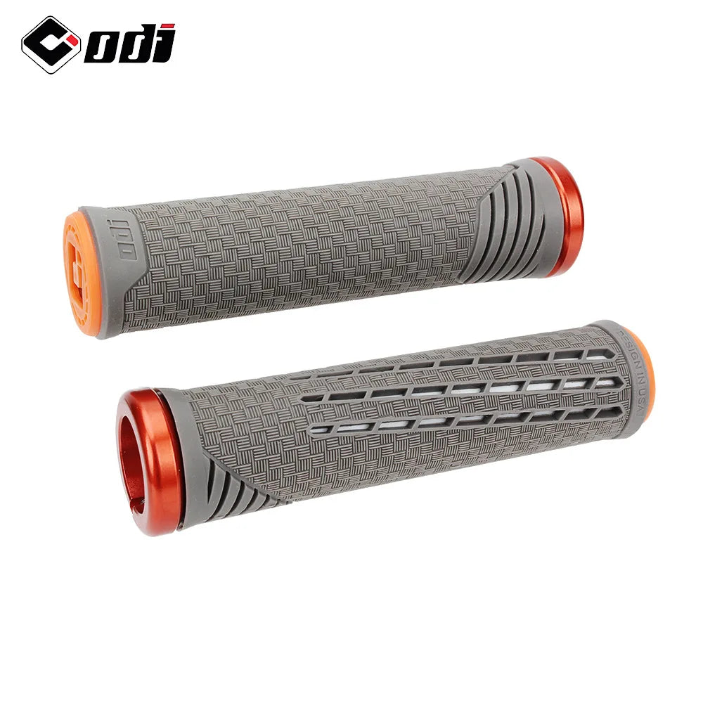 ODI-empuñaduras de bicicleta con bloqueo, empuñaduras ligeras de silicona y fibra de carbono, antideslizantes, absorción de impacto, agarre cómodo, accesorio para bicicleta