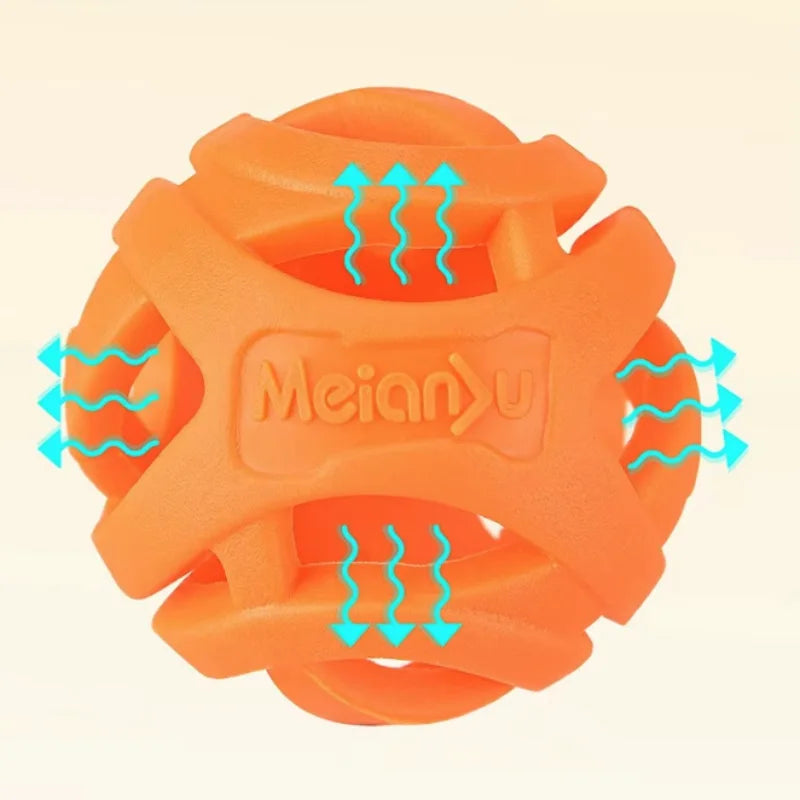 Nueva Pelota de Juguete Elástica y Resistente para Perros, Juguete Molar para Limpieza Dental, Pelota Interactiva para Perros Pequeños y Medianos