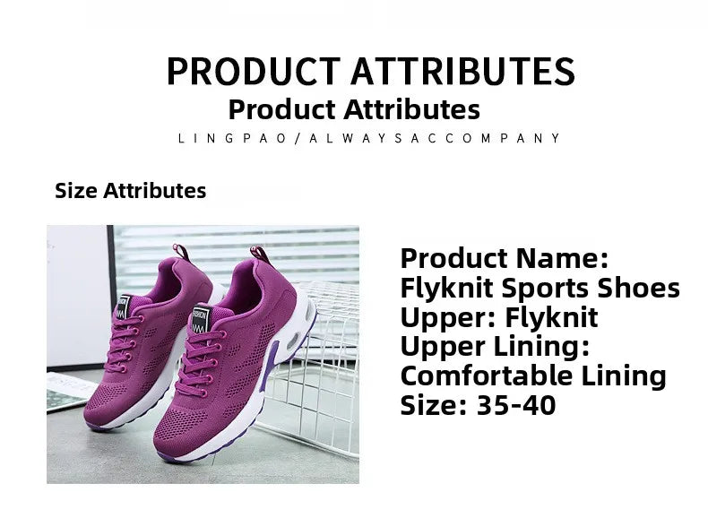 Zapatos deportivos transpirables con amortiguación de aire para mujer, zapatillas informales con cordones cruzados y tacón plano con punta redonda de estilo coreano