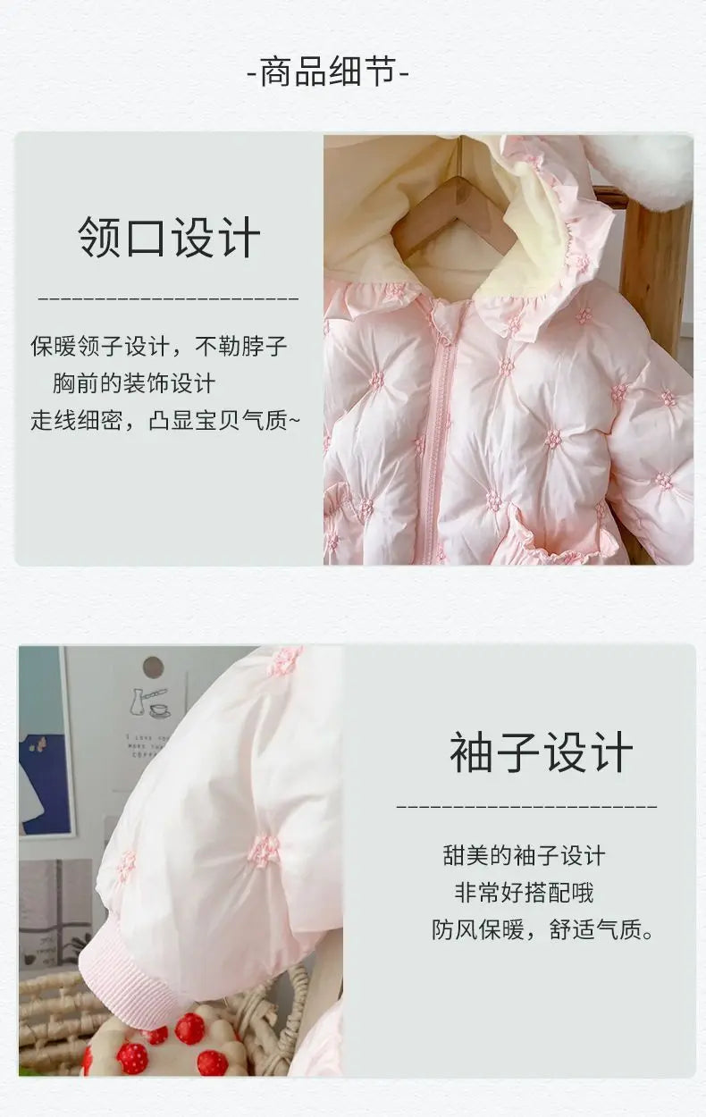 Nueva ropa gruesa de invierno, mono, ropa de algodón, pelele para bebé, ropa súper bonita para salir, traje de descanso para recién nacido de 100 días