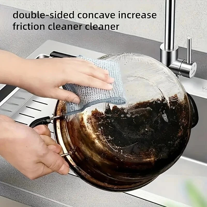 Paño de limpieza metálico multifuncional, paño de cocina metálico ampliado, utilizado para metal, cocina y utensilios de mesa, 5/10/20 piezas.