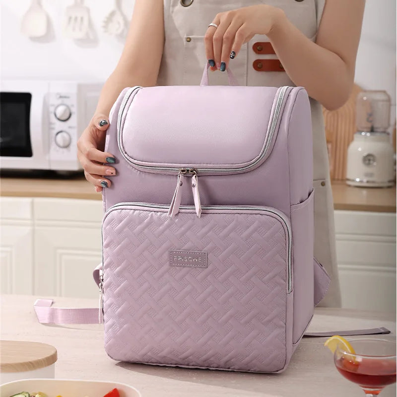 Mochila térmica para Picnic, para cerveza, Camping, bolsa de almuerzo para alimentos, bebidas, playa, viaje aislado, bolsa de refrigerador a prueba de fugas