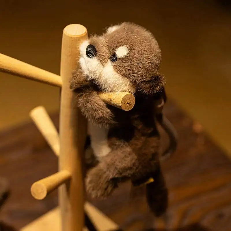 Lindo llavero de peluche de nutria, colgante de Animal de nutria de peluche realista, llavero de peluches suaves para decoración de bolso, regalos para niña