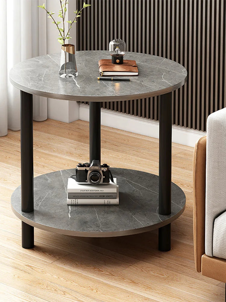 Mesa De Centro,auxiliar,estilo Marmol,madera,minimalista