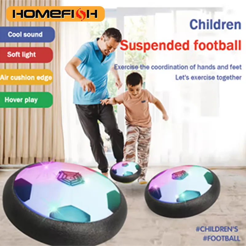 HOMEFISH 1 Pieza de Balón de Fútbol Eléctrico con Cojín de Aire, Tipo Batería, para Ejercicio en Interiores, para Padres e Hijos