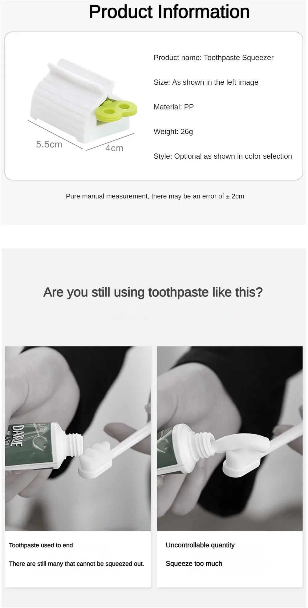 Exprimidor de pasta de dientes, herramientas manuales portátiles para apretar, tubo de pasta de dientes, soporte dispensador de limpiador Facial, accesorios de baño