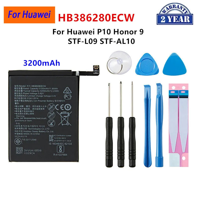 Batería para HuaWei P10/P20/P30 Pro/P40/P40 Pro/P30/Mate20 Pro/Mate 10 Pro/Mate 20X/Mate 30/Mate 30 Pro/P10 Plus/Honor X10 5G