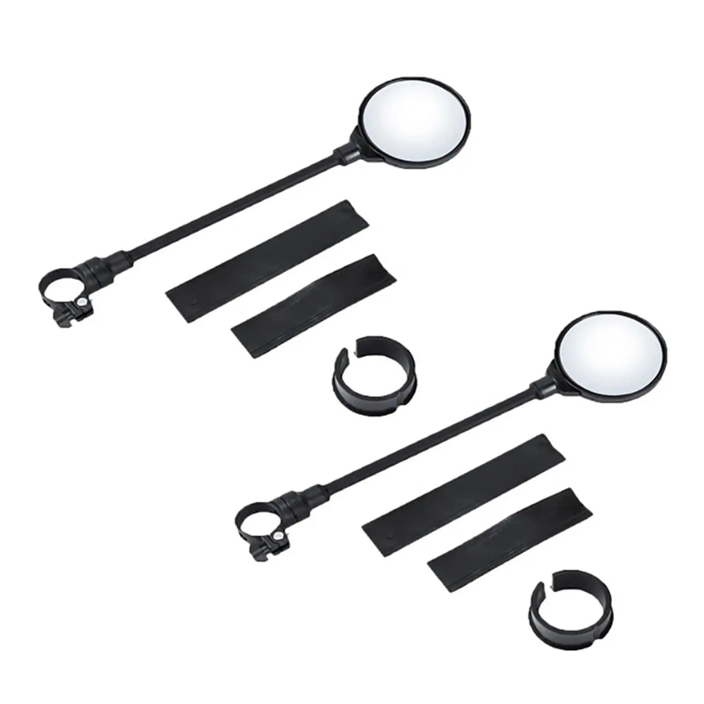DOMEN-espelhos retrovisores para manillar de bicicleta, giratorios 360 para bicicleta, motocicleta, manguera flexible, espejo retrovisor gran angular ajustable