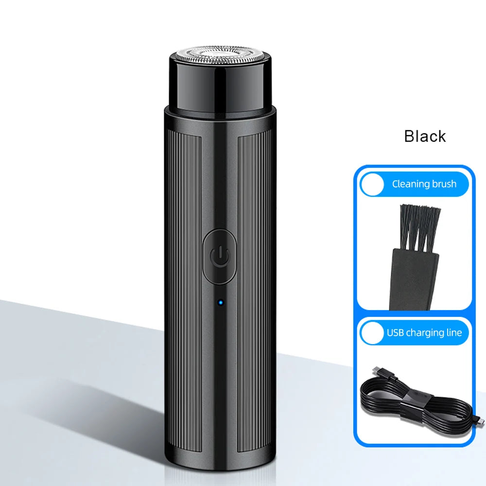 Mini Afeitadora Eléctrica Portátil Recargable, Depiladora, Máquina de Afeitar para Mujeres y Hombres, Mini Afeitadora para Auto, Herramientas de Afeitado Eléctrico