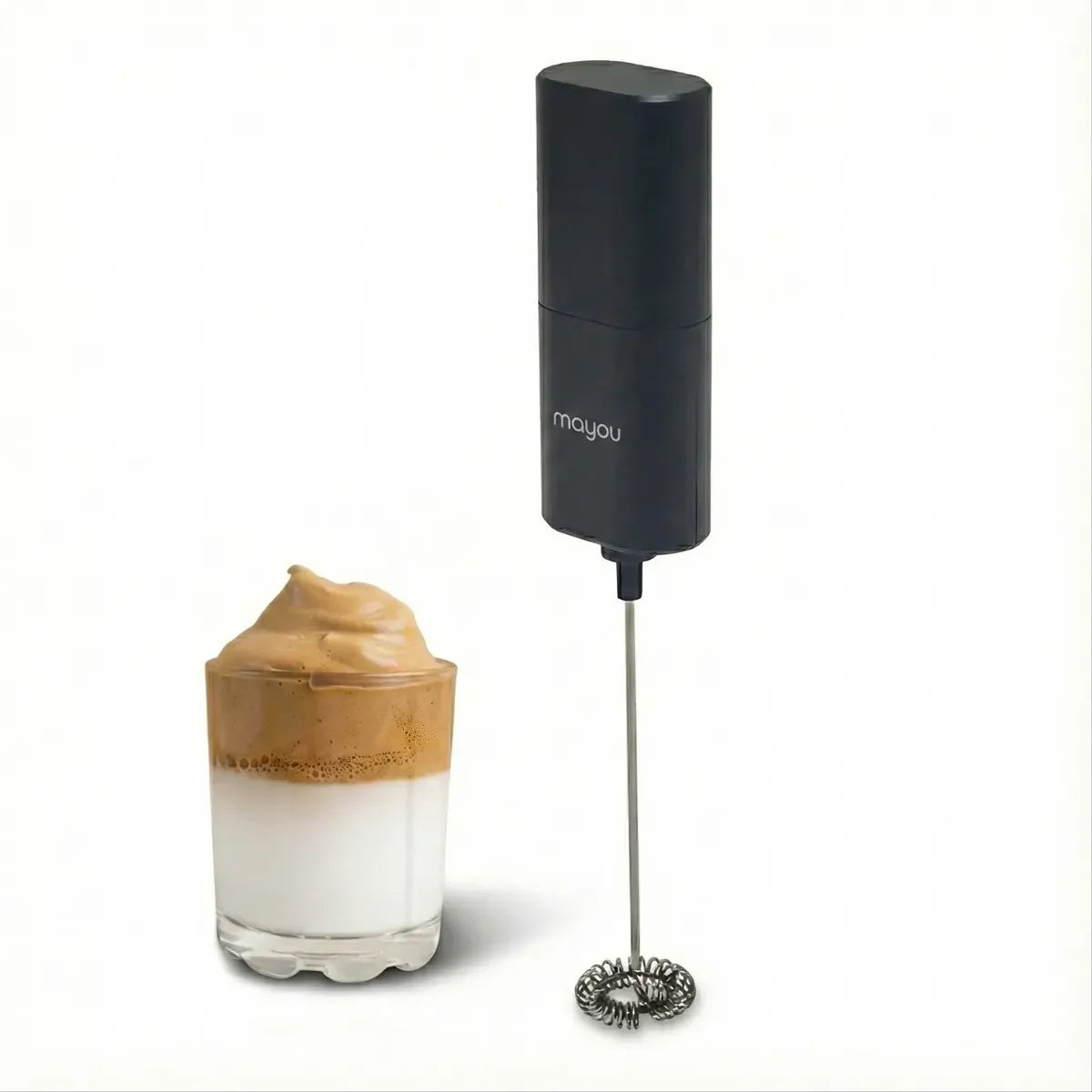 Espumador de leche eléctrico de 9500 rpm, mini batidor de huevos, espumador de café, mezclador portátil para cappuccino