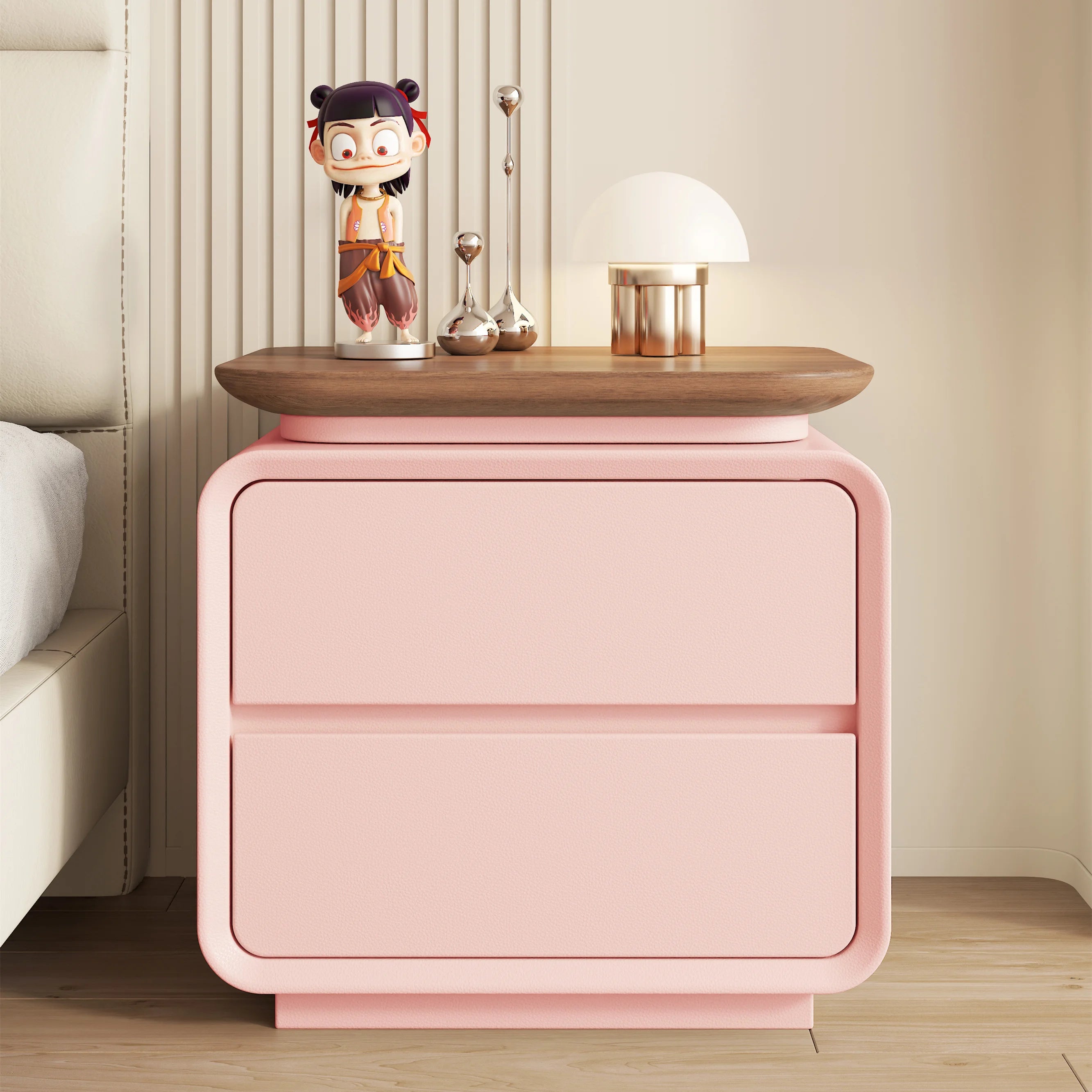 # *A forLuxury-Mesita De noche bonita, mesita De noche nórdica moderna que ahorra espacio, mesa De salón Bauhaus, muebles De dormitorio