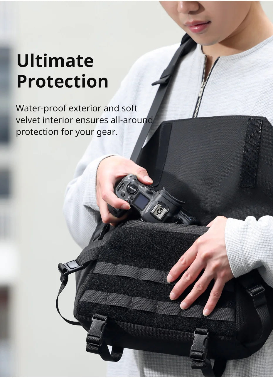 Ulanzi-Bolso de hombro BC08 para fotografía, bolsa impermeable para trípode, cámara sin Espejo, Smartphone, tableta
