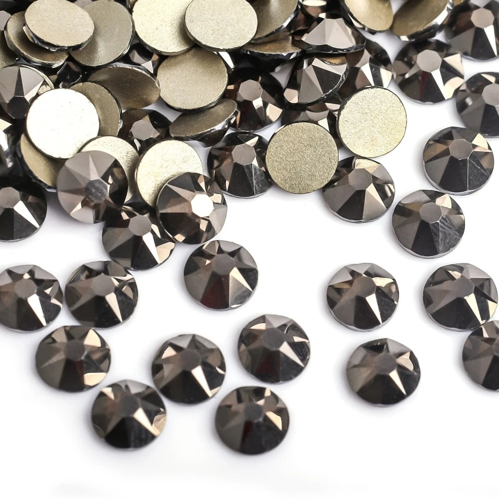 VC 2088-diamantes de imitación para decoración de uñas, 16 caras de corte, cristales brillantes, ss10-30 Strass 8Big + 8Small, sin fijación térmica