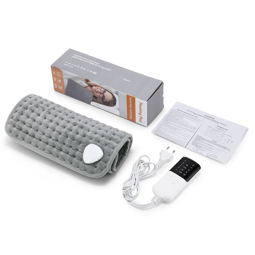 Manta calefactora eléctrica de 30x60cm, almohadilla de compresión caliente multifuncional, estera de calentamiento de invierno, manta térmica con carga USB para uso doméstico