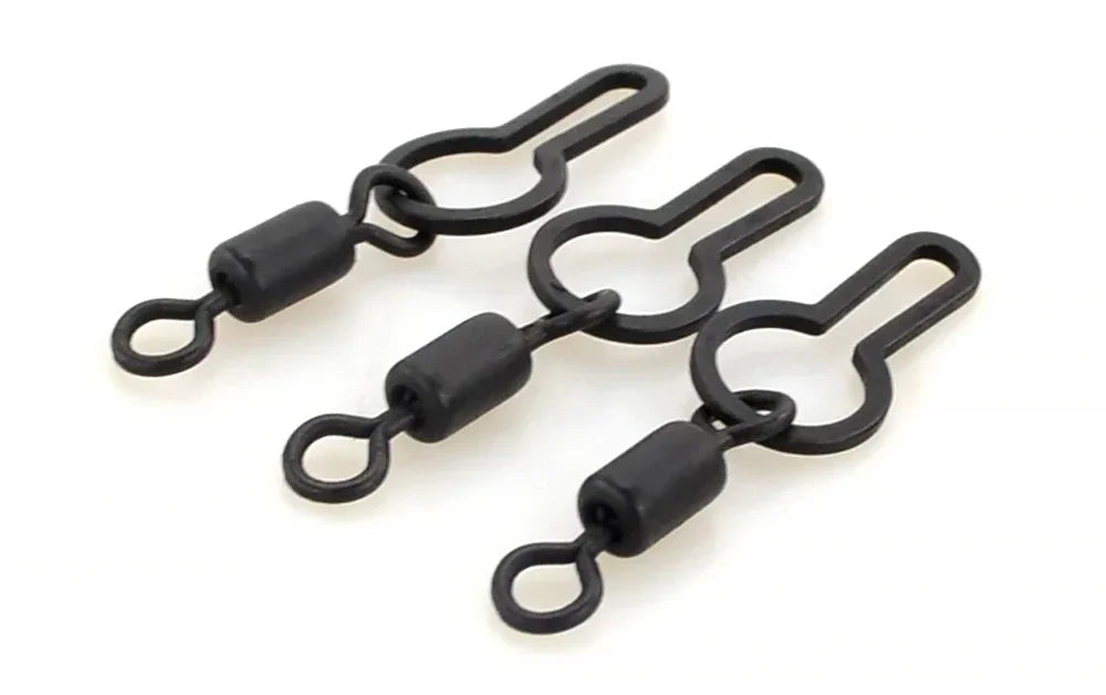 Hirisi 10 Uds Clips giratorios de malla PVA para aparejos terminales de pesca de carpa AG145
