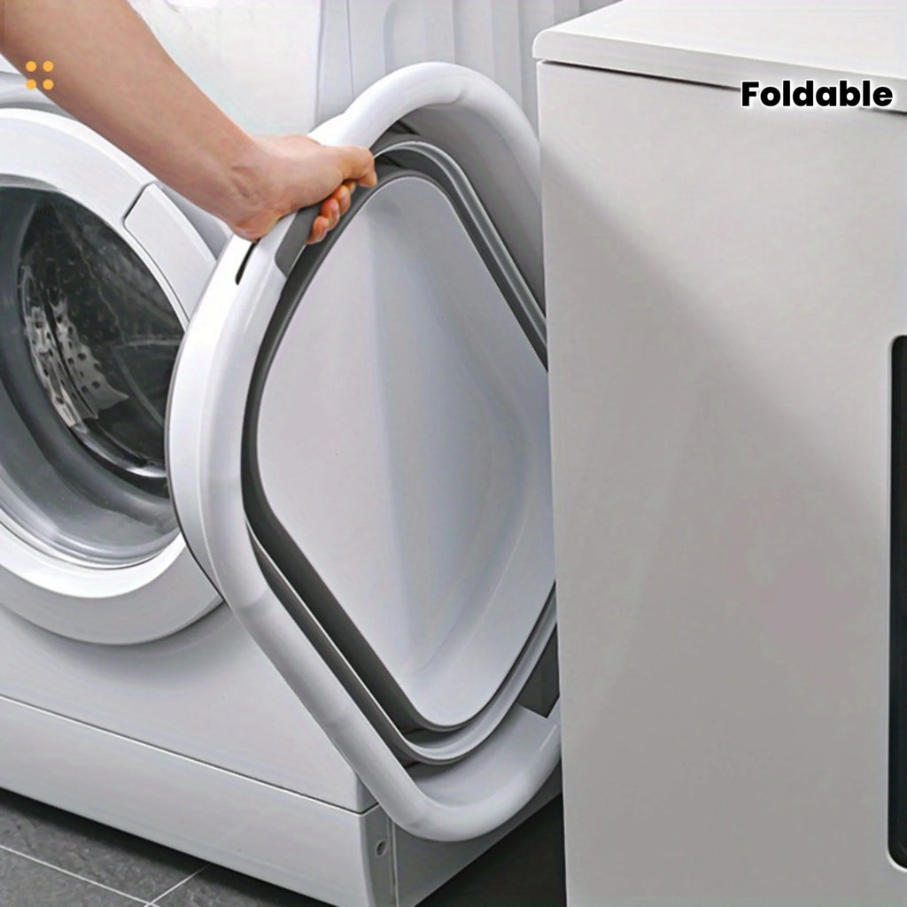Cesta de almacenamiento plegable multifuncional, cesto para la colada, bañera para mascotas, organizador que ahorra espacio para huecos de ducha, cestas para la colada