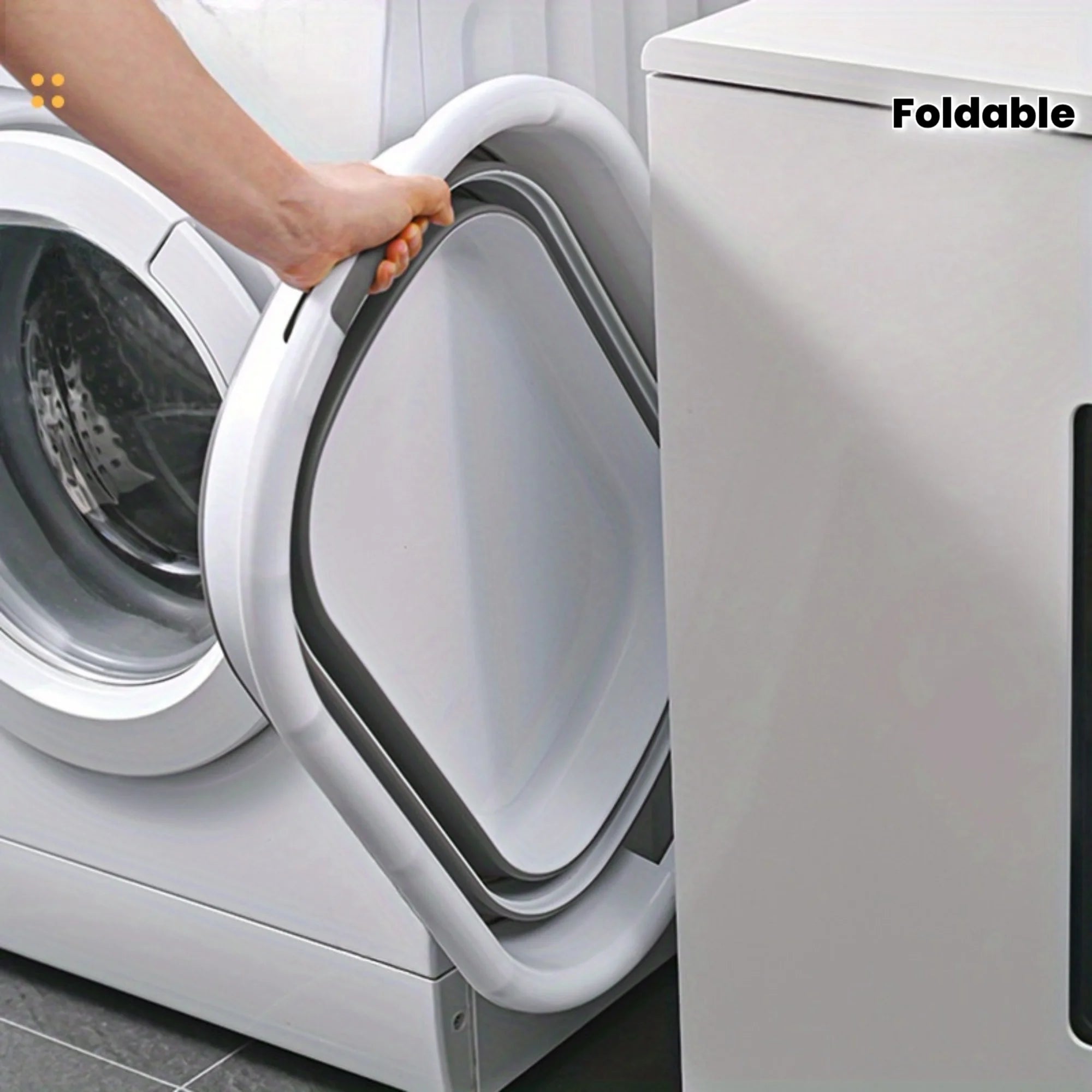 Cesta de almacenamiento plegable multifuncional, cesto para la colada, bañera para mascotas, organizador que ahorra espacio para huecos de ducha, cestas para la colada