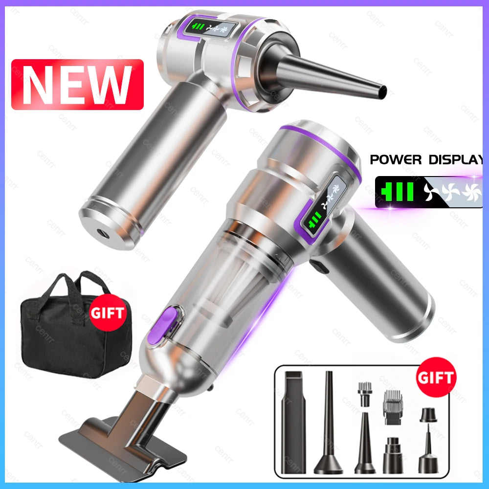 Aspirador de coche Mini potente 998000PA, electrodoméstico portátil, soplador de mano, aspirador para limpiador de coche
