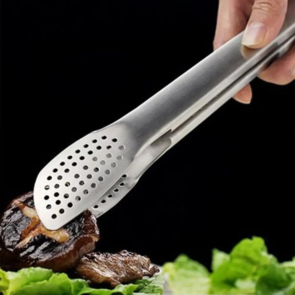 Utensilios de Cocina, Pinzas para Servir Ensaladas Resistentes al Calor, Pinzas para Barbacoa, Pinzas para Buffet, Pinzas para BBQ de Acero Inoxidable