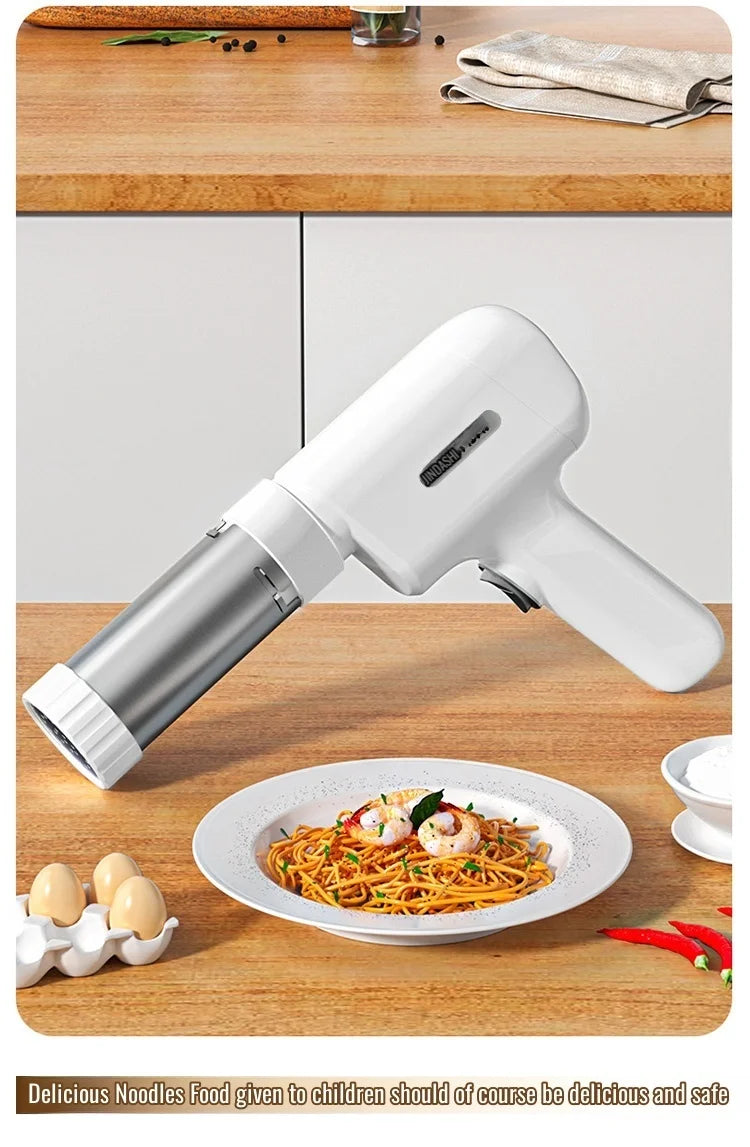 Fabricante de fideos inalámbrico eléctrico, prensa de fideos portátil de mano, electrodomésticos, cocina al aire libre, desayuno en casa, fabricante inteligente