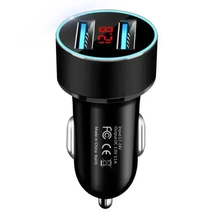 Cargador Rápido para Auto de 100/200W, Mini Adaptador de Enchufe para Teléfono Móvil con Doble USB Tipo-C PD, para iPhone 17 16 15 Pro MAX, Cargador Universal para Auto