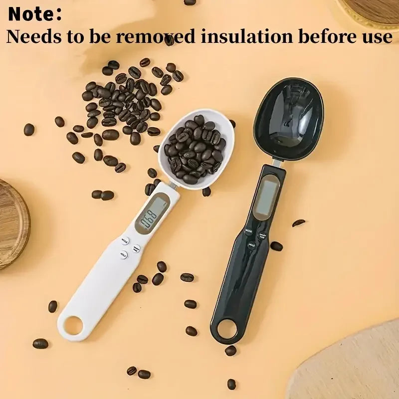 Mini báscula de cuchara báscula Digital de cocina báscula electrónica LCD para alimentos 0,1-500g cocina harina leche café en polvo cuchara medidora de peso