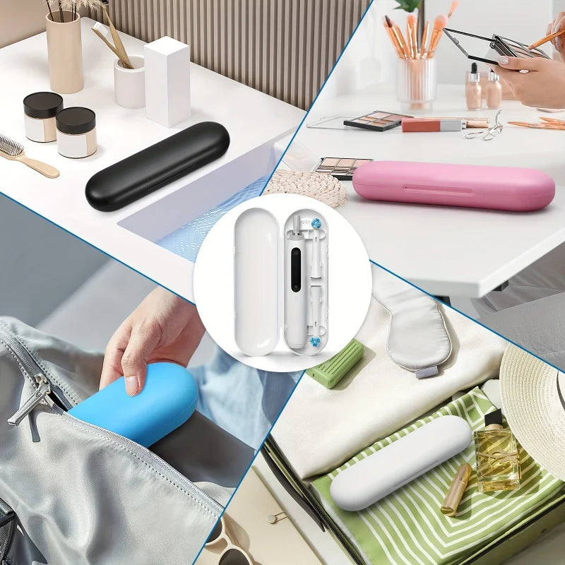 Estuche de viaje para cepillo de dientes eléctrico, caja de almacenamiento portátil a prueba de polvo, adaptación para cepillos de dientes eléctricos Oral-B iO Series
