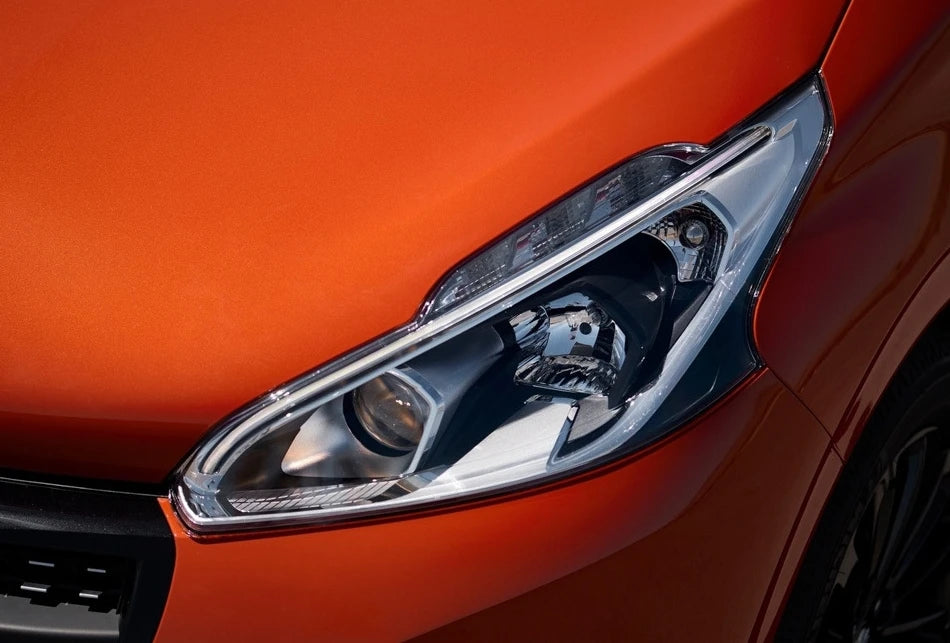 Cristal de faro delantero de coche, pantalla de lámpara Original, accesorio para Peugeot 208, 2012, 2013, 2014, 2015, 2016, 2017, 2018