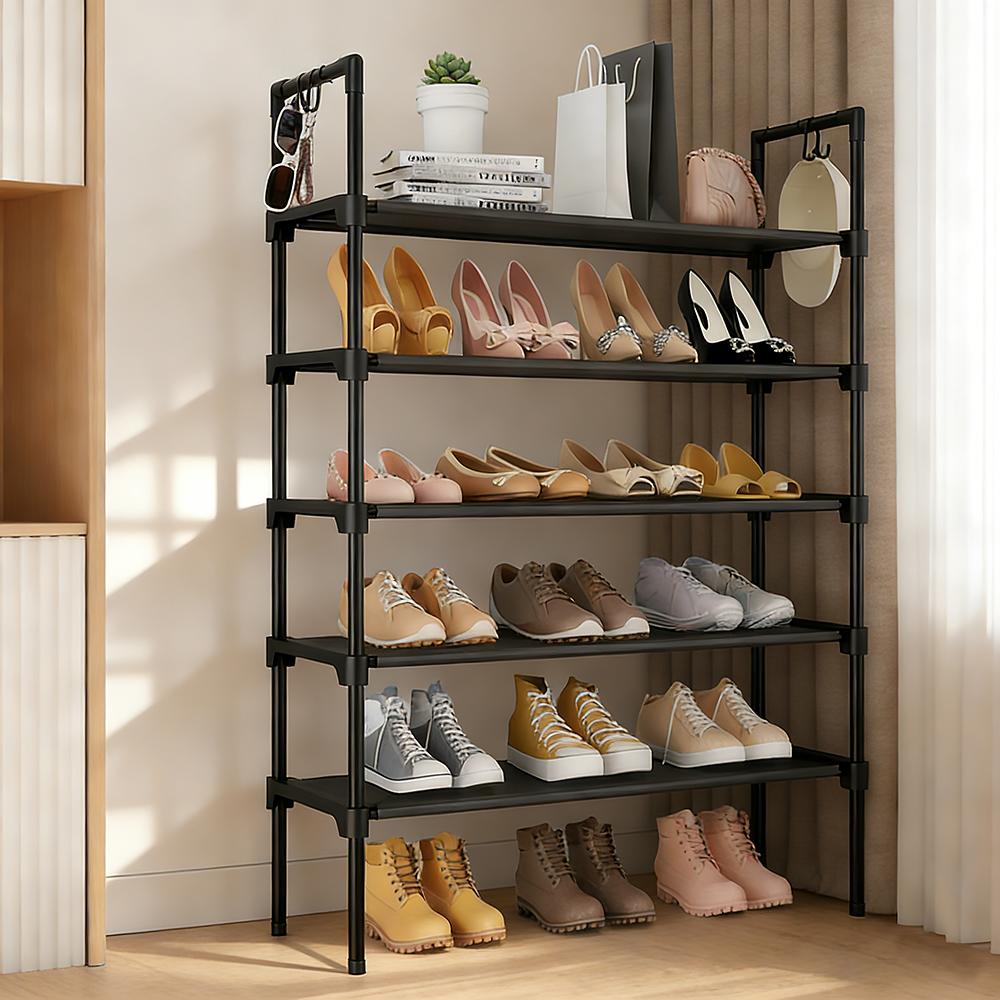Estante Zapatero de Acero Inoxidable Reforzado con 5 Niveles de Almacenamiento, Gran Capacidad para 15–20 Pares de Zapatos, Armado Sencillo, Ideal Casa, Oficina y Vestidor