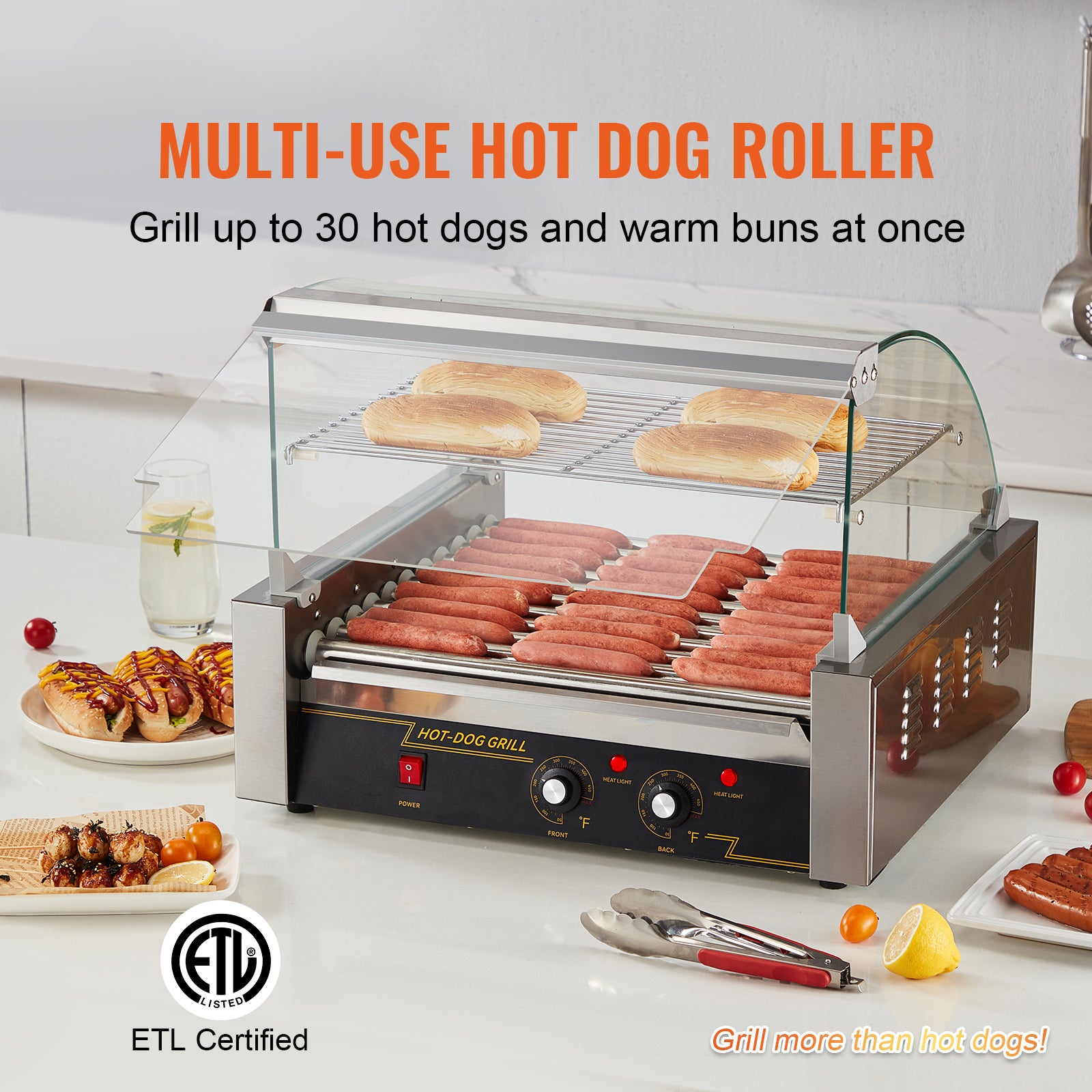 SucceBuy 5/7/11 rodillo comercial para perritos calientes máquina eléctrica para hacer salchichas barbacoa parrilla para Camping fiesta electrodoméstico 110V