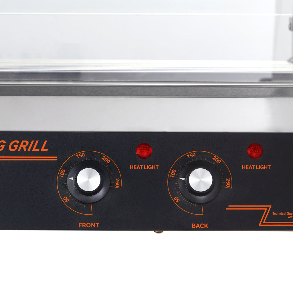 SucceBuy 5/7/11 rodillo comercial para perritos calientes máquina eléctrica para hacer salchichas barbacoa parrilla para Camping fiesta electrodoméstico 110V