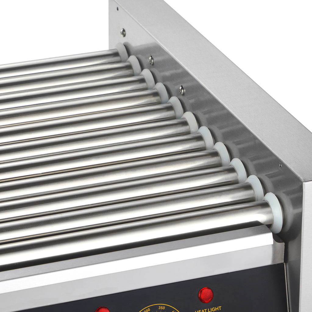 SucceBuy 5/7/11 rodillo comercial para perritos calientes máquina eléctrica para hacer salchichas barbacoa parrilla para Camping fiesta electrodoméstico 110V