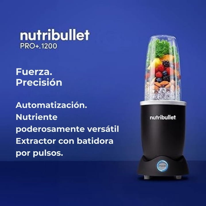 Licuadora Personal NutriBullet ProPlus 32 Oz de Acero Inoxidable con Cuchilla Extraíble 1200W