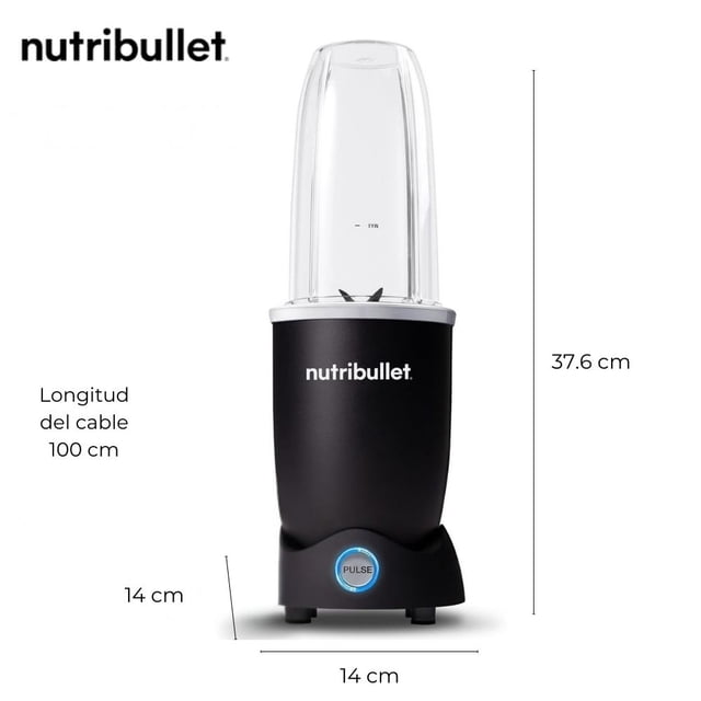 Licuadora Personal NutriBullet ProPlus 32 Oz de Acero Inoxidable con Cuchilla Extraíble 1200W