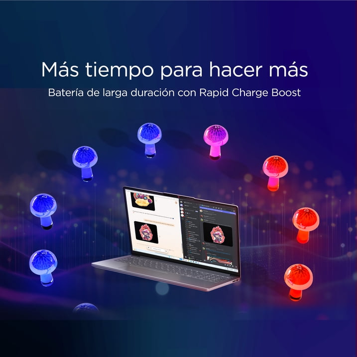 Laptop Lenovo Idea Pad Slim3 CI5H Gen 13th RAM 24GB SSD 512GB Gris con Audifonos y Mouse