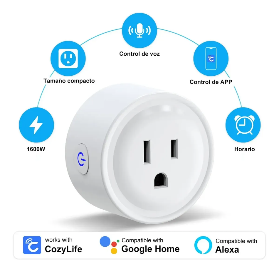 Enchufe Inteligente Wifi Smart Plug Para Alexa Y Google Home
