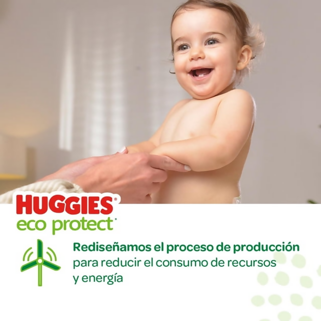 Pañales Huggies Ecoprotect etapa 6 con 32 piezas